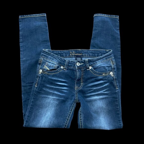 Medium Wash Skinny Jeans - Picture 3 of 3